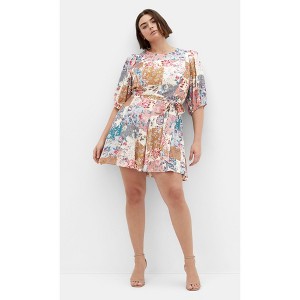 Women's Plus Size Forever Dress - ivory | CITY CHIC - 1 of 4