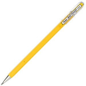 Pentel Arts Hybrid MATTEHOP Gel Roller, 1.0mm, Matte Yellow Ink, Pack of 12 - 1 of 3