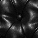 black faux leather