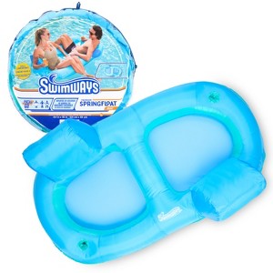 Swimways Premium Tandem Spring Float - Sky Blue: For Lounging in Pool - 1 of 4