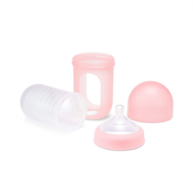 Boon Nursh Silicone Baby Bottles with Collapsible Silicone Pouch - 8 fl oz/3pk, 4 of 16