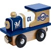 MasterPieces Officially Licensed MLB Milwaukee Brewers Wooden Toy Train Engine For Kids - 2 of 4
