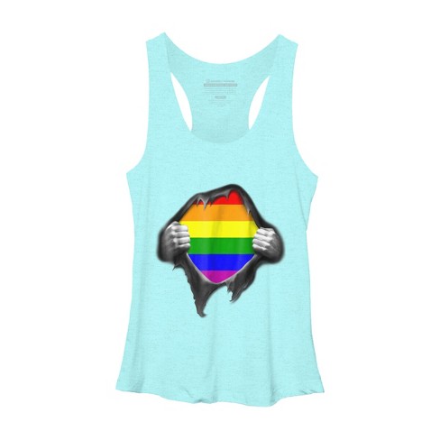 Design By Humans Pride Shirt Rip Open Shirt By Luckyst Racerback Tank ...