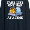 Men's - Garfield - Take Life One Nap Long Sleeve Graphic T-Shirt - 2 of 4