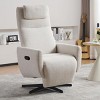 360 Swivel Recliner Chair with Adjustable Backrest and Footrest Comfy Accent Chairs Swivel Chairs for Living Room and Reading Corner-Maison Boucle - 3 of 4