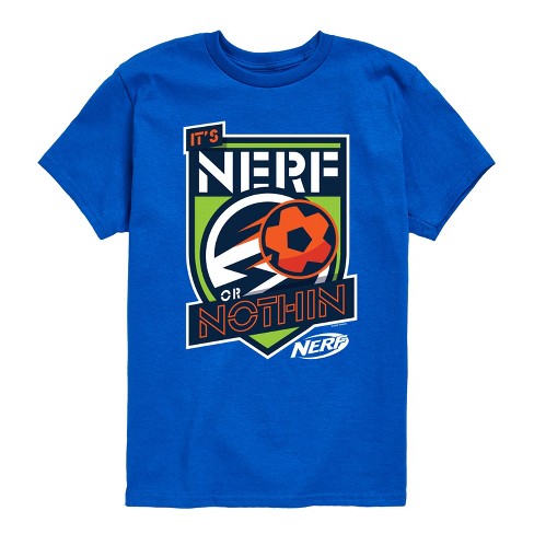 Boys' - Nerf - Or Nothing Soccer Badge Short Sleeve Graphic T-Shirt - image 1 of 4