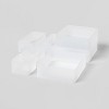 6pc Plastic Drawer Organizer Clear - Brightroom™ : Target