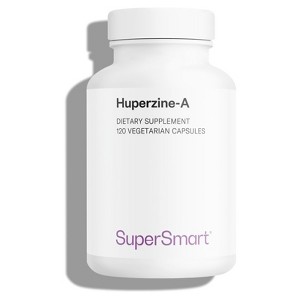 SuperSmart Huperzine-A 100 mcg per Day - Alkaloid Huperzia Serrata Extract - Huperzia A Supplement | Non-GMO & Gluten Free - 120 Vegetarian Capsules - 1 of 1