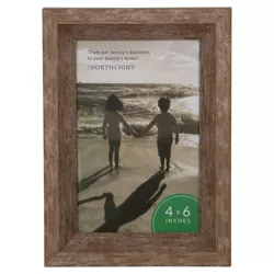 Northlight 7.5" Classical Rectangular Photo 4" x 6" Picture Frame - Brown