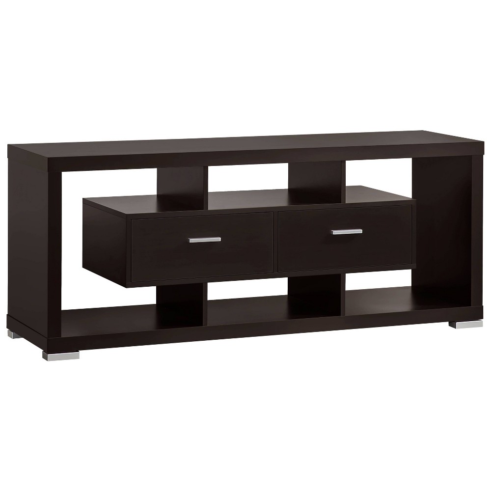 Photos - Display Cabinet / Bookcase Darien 2 Drawer TV Stand for TVs up to 65" Cappuccino Brown - Coaster