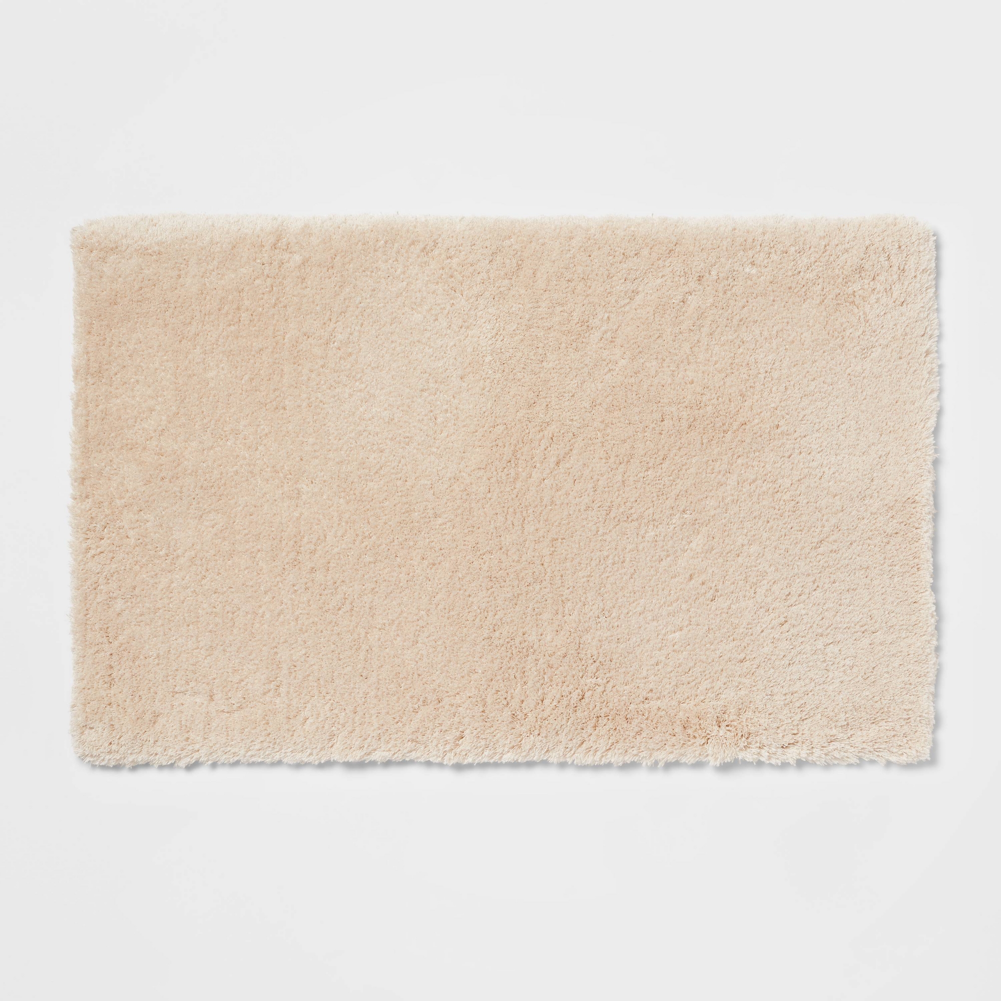 21"x34" Spa Plush Bath Rug Almond - Threshold™