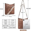 Crossbody purses for Women Leather Medium Shoulder Purses Handabgs Vegan Leather Hobo Bags - 4 of 4