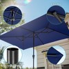 Sonkuki 10 x 6.5Ft Double-Sided Patio Umbrella with Large Canopy Outdoor Table Umbrella for Garden, deck and pool - 4 of 4