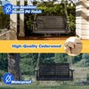 Karl Home | 4ft 2-Personn Black Outdoor Fir Wood Hanging Porch Swing - 2 of 4