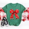 Simply Sage Market Women's Coquette Christmas Snowflake Bow Short Sleeve Graphic Tee - 3 of 4