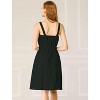 INSPIRE CHIC Women's Sweetheart Neck Sleeveless Button Front Dress - 4 of 4