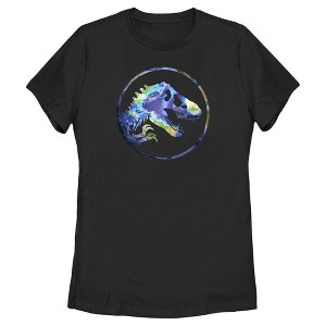 Women's Jurassic World Earth Day T. Rex Logo T-Shirt - 1 of 4