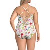 Lands' End Women's Chlorine Resistant Lace Up One Piece Swimsuit - 2 of 4