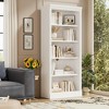 Polibi Tall LED Bookcase with Adjustable Shelves & USB Light Strip - 2 of 4