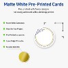 Avery® Cards, 2" Diameter, Gold & Navy Border w/ Florals, 120ct - 2 of 4