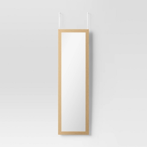 14.8 X 50.7 Over The Door Mirror Brown - Room Essentials™ : Target