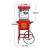 KTMBDW Popcorn Maker Machine - Professional Cart With 6/8/12 Oz Kettle Makes Up to 24 Cups - Vintage Popcorn Machine Movie Theater Style - 4 of 4