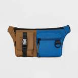 Men's Colorblock Crossbody Bag - Original Use™ Blue/Brown