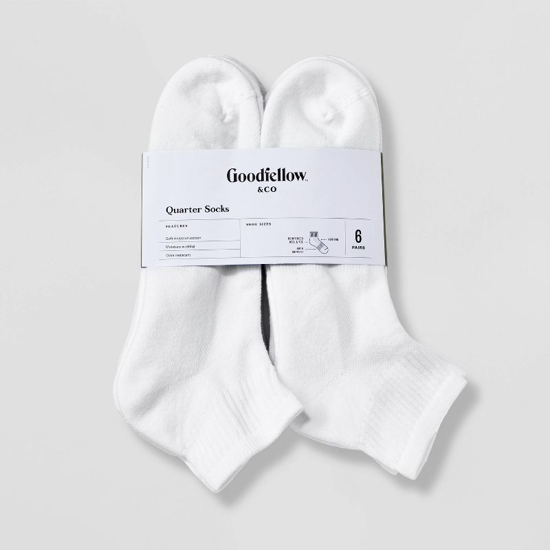 Men's Odor Resistant Quarter Socks 6pk - Goodfellow & Co™ 6-12, 2 of 6