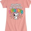 Girls' - Peanuts - Snoopy Birthday Another Year Cooler Fitted Short Sleeve Graphic T-Shirt - 2 of 4