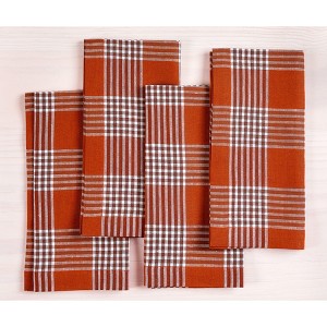 Solino Home Linen Dinner Napkins | Glen Check - 1 of 4