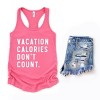 Simply Sage Market Vacation Calories Don't Count Racerback Tank - 3 of 4