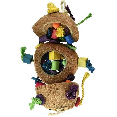 Penn Plax Natural Coconut Bird Kabob With Wood And Sisal : Target