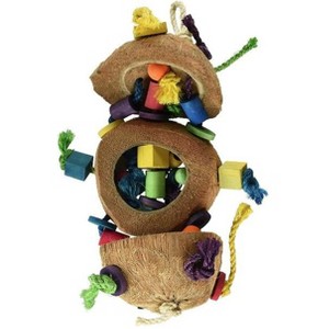 Penn Plax Natural Coconut Bird Kabob with Wood and Sisal - 1 of 3