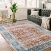 Washable Vintage Floral Living Room Rugs, Distressed Print Non Slip Bedroom Carpet, Retro Accent Dining Room Kitchen Rugs - 3 of 4
