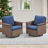 Buenhomino All-Weather Wicker Patio Sofa Conversation Set - 2 of 4