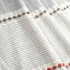 50"x60" Herringbone Striped Yarn Dyed Cotton Woven Throw Blanket with Tassels - Lush Décor - 4 of 4