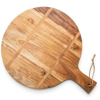 Martha Stewart Kindale Mango Wood Round Cutting Board 14 x 10