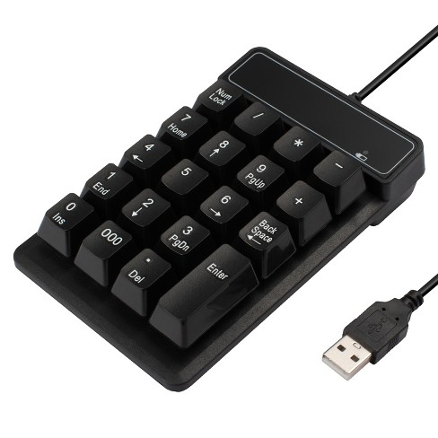 Macally Full Aluminum Wired Keyboard With Number Keypad And 2 Port Usb Hub  : Target