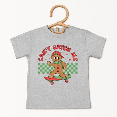 The Juniper Shop Gingerbread Man Skateboard Toddler Short Sleeve Tee