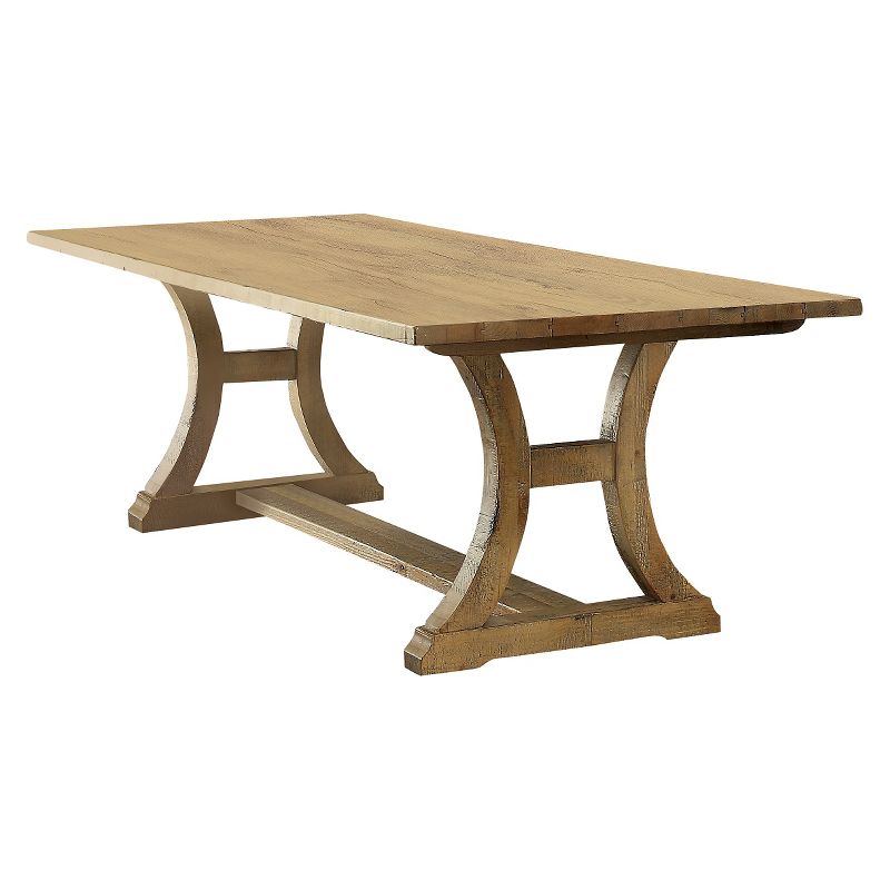 Shelia Solid Pine Wood Dining Table Rustic Pine - HOMES: Inside + Out, 1 of 7