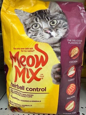 Meow Mix Hairball Control With Flavors Of Chicken Turkey Salmon