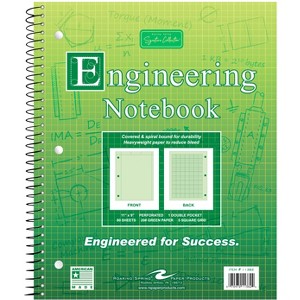 Roaring Spring Engineering Pads and Notebooks, Buff or Green Paper, Frame Front & Enclosed Grid on Back, 3-hole Punched Pages Tear Out Cleanly - 1 of 1