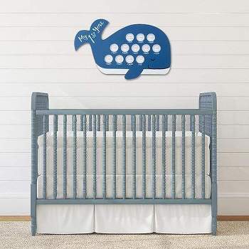 Baby Aspen My First Year Whale Hanging Frame | BA22004NA