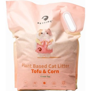 PETTIME Tofu & Corn Litter (Large 12lb X 3bags, Tofu & Corn - Green Tea) - 1 of 4