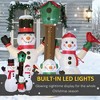QingMoon Christmas Inflatable Snowman Family, 7FT Outdoor Indoor Blow Up Decorations with Bird and Birdhouse for Xmas Holiday, Lawn, Yard, Garden - 3 of 4
