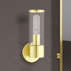 Livex Lighting Banca 1 - Light Sconce in  Satin Brass - 4 of 4