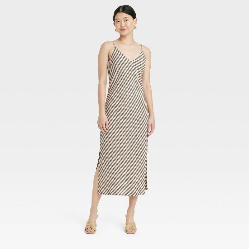 Women's Linen Slip Dress - A New Day™, 1 of 5