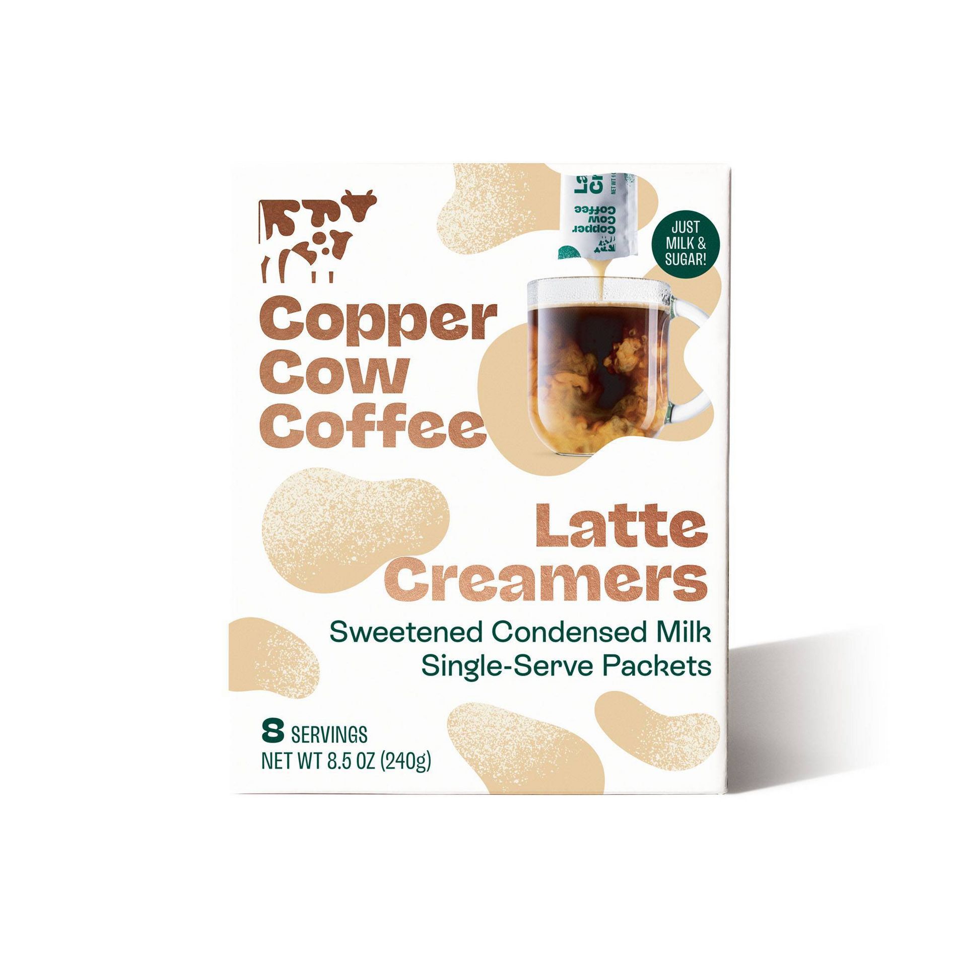 COPPER COW COFFEE Condensed Milk Creamer - 8.4oz/8ct