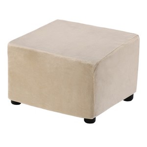 Unique Bargains Elastic Living Room Bedroom Square Foot Stool Cover - 1 of 4