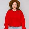 Simply Sage Market Embroidered Babe Heart Sweatshirt - 3 of 4